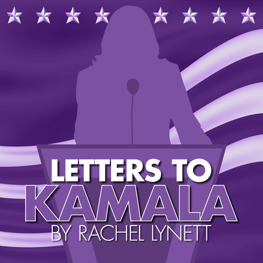LETTERS TO KAMALA logo in shades of purple.